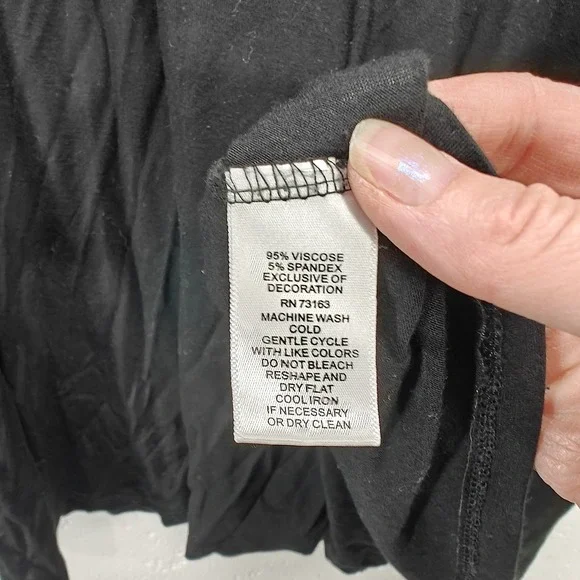 cupio Womens Medium Top Floral Embroidered Long Sleeve Blouse Mock Neck - Picture 5 of 7